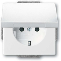 Busch-Jaeger Schutzkontakt-Steckdosen-Einsatz weiß, Retail