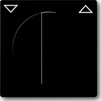 Busch-Jaeger Zentralscheibe mit Drehgriff für Jalousie, Abdeckung anthrazit, Retail