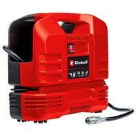 EINHELL Koffer-Kompressor TC-AC 190 OF Set rot/schwarz, 1.100 Watt, Reifen-Füllgerät, Druckluftschlauch