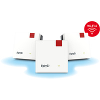 FRITZ! FRITZ!Mesh Set 1600 3-pack, Repeater weiß/grau, 3x WLAN Repeater 1200 AX