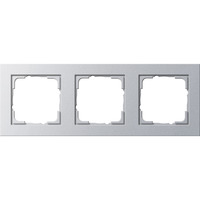 Gira Abdeckrahmen dreifach E2 mit Klemmbefestigung für Unterputzmontage, lackiert aluminium, Retail