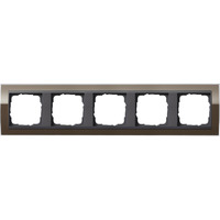 Gira Abdeckrahmen fünffach, Abdeckung braun, Retail