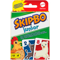Mattel Skip-Bo Junior Kartenspiel für Kinder ab 5 Jahren 