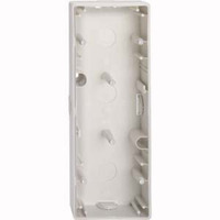 Merten Aufputzgehäuse 3-fach mit geschlossenem Boden und Führungsnuten, IP20, 80x224x37 mm weiß (glänzend), Retail