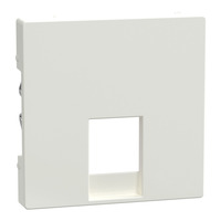 Merten Zentralplatte für RJ12-Telefonsteckdosen-Einsätze glänzend weiß, Retail