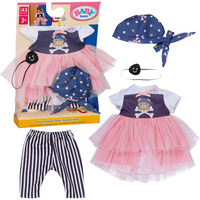 ZAPF Creation BABY born® Piratenmädchen-Outfit 43cm, Puppenzubehör 