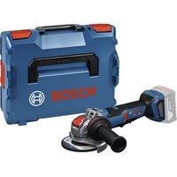 Bosch Professional Akku-Winkelschleifer GWS 18V-11PS Professional solo, 18Volt blau/schwarz, ohne Akku und Ladegerät, Zusatzhandgriff, in L-BOXX