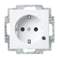 Busch-Jaeger Schutzkontakt Steckdosen Einsatz weiß, Retail