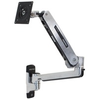 Ergotron LX Steh-Sitz Monitor Arm, Monitorhalterung silber