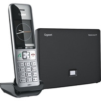 Gigaset BasicLine IP + COMFORT 500HX Silber-schwarz, Set schwarz