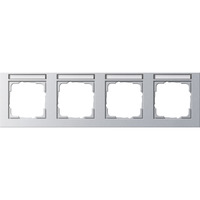 Gira Abdeckrahmen vierfach aluminium, Retail