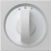 Gira Abdeckung mit Knebel für Zeitschalter und Jalousieschalter bzw. -taster grau, Retail