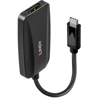 Lindy USB Konverter, USB-C Stecker > DisplayPort Buchse schwarz, 13cm, 8K 60Hz