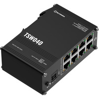 Teltonika TSW040, Switch schwarz, 8-Port POE+ Switch