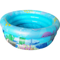 VEDES Babyplanschbecken mit aufblasbarem Boden, 70 cm Durchmesser, Badespielzeug 