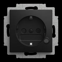 Busch-Jaeger Steckdosen Einsatz 20 EUCBL-915 schwarz, Retail