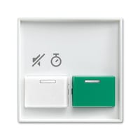 Busch-Jaeger Zentralscheibe alpine weiß, Rahmen weiß, Retail