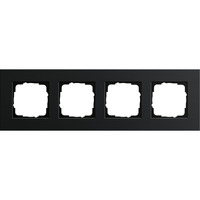 Gira Abdeckrahmen vierfach, Abdeckung schwarz, Retail