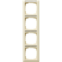 Gira Rahmen vierfach mit Schriftfeld weiß, Retail