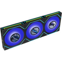 Lian Li UNI FAN SL-INF LCD FLEX 120 Wireless, Gehäuselüfter schwarz,  3er Pack mit Controller, 120 mm