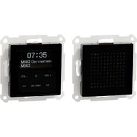 Merten Digital Audio Broadcasting Plus Radio Set mit Bluetooth und Lautsprecher MEG4375-0303 schwarz, Retail