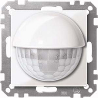 Merten Präsenzmelder Präsenz-Wärme-Sensor mit Busankoppler KNX ARGUS 180 Grad 2,20 Meter, Bewegungsmelder weiß (glänzend), Retail