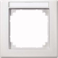 Merten Rahmen einfeld mit Beschriftungsträger Typ 474119, Abdeckrahmen, M-SMART System M Retail