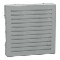 Merten Zentralplatte für Signalgeber aus Thermoplast, edelmatt aluminium, Retail