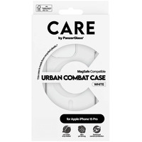 PanzerGlass Urban Combat Case, Handyhülle transparent/weiß, iPhone 15 Pro, MagSafe