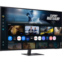 SAMSUNG Smart AI Monitor S43FM700UU, LED-Monitor 108 cm (43 Zoll), schwarz, UltraHD/4K, VA, HDR, Fernbedienung, Lautsprecher