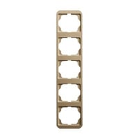 0 Rahmen fünffach senkrecht alpha, Abdeckung bronze, Retail