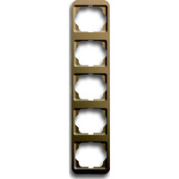 Busch-Jaeger Rahmen fünffach senkrecht alpha, Abdeckung bronze, Retail