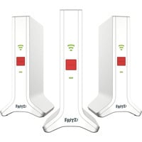 FRITZ! Mesh Set 4200 3er-Set, Repeater weiß/rot, 3x FRITZ!Repeater 3000 AX