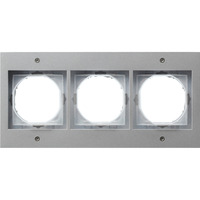 Gira Abdeckrahmen dreifach TX44, Abdeckung aluminium, Retail