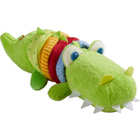 HABA Ratterfigur Krokodil Kuschel- und Ratterspielzeug für Babys ab 6 Monaten, Kuscheltier 