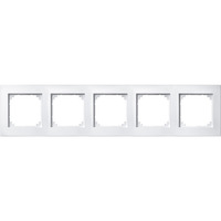 Merten Rahmen fünffach waagerecht und senkrecht montierbar weiß, Retail