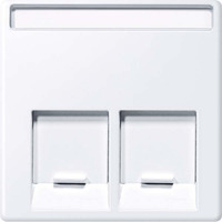 Merten Zentralplatte zweifach weiß, Retail