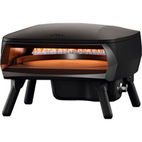 Witt Pizzaofen ETNA Rotante Piccolo 16" mat black schwarz, für Pizzen bis ca. Ø 40cm, rotierender Pizzastein