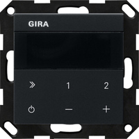0 Unterputz-Radio Internetprotokoll mit WLAN, Bluetooth und Sonos-Bedienung, 2 Module, Internetradio schwarz (matt), Retail