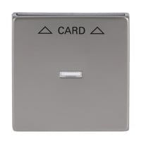 0 Zentralscheibe für Cardschalter, Abdeckung edelstahl, Retail