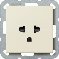 Gira Steckdose EURO US System weiß, Retail
