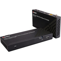 Lindy 150m Cat.6 HDBaseT KVM Extender, HDMI Verlängerung schwarz, HDMI 4K60, USB 2.0 & IR