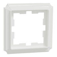 Merten D-Antik Rahmen einfacher Rahmen weiß (glänzend), Retail