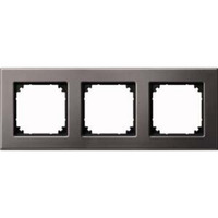 Merten Metallrahmen 3-fach waagerecht und senkrecht montierbar Retail