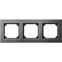 Merten Metallrahmen 3-fach waagerecht und senkrecht montierbar Retail