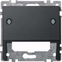 Merten Schrägauslass für Datenanschluss und Kommunikationstechnik, Abdeckung anthrazit, Retail