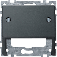 Merten Schrägauslass für Datenanschluss und Kommunikationstechnik, Abdeckung anthrazit, Retail