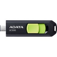 ADATA UC300 256GB, USB-Stick schwarz/grün, USB-C 3.2 Gen 1