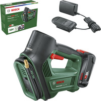 Bosch Akku-Luftpumpe UniversalPump 18V Set grün/schwarz, Li-Ionen Akku 2,0Ah, POWER FOR ALL ALLIANCE