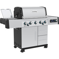 Broil King Gasgrill Imperial QS 590 IR edelstahl, mit Infrarot-Seitenbrenner und Heckbrenner, iQue Smart Steuerung